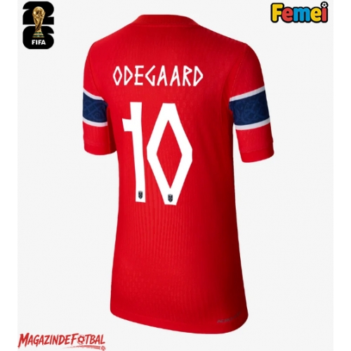Norvegia Martin Odegaard #10 Echipament de Fotbal Replică Mondial 2026 Femei Acasa Norvegia Martin Odegaard #10 Echipament de Fotbal Replică Mondial 2026 Femei Acasa